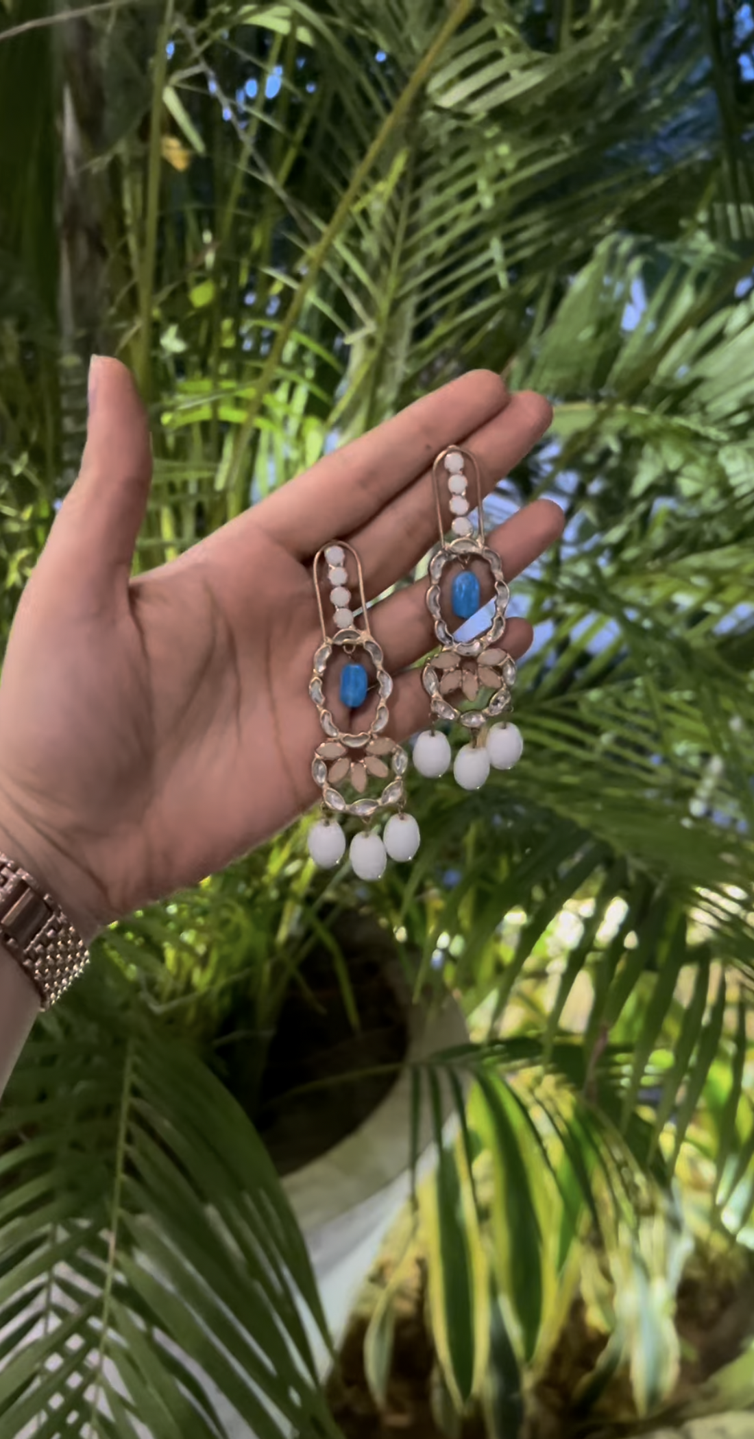 White Haze Earring