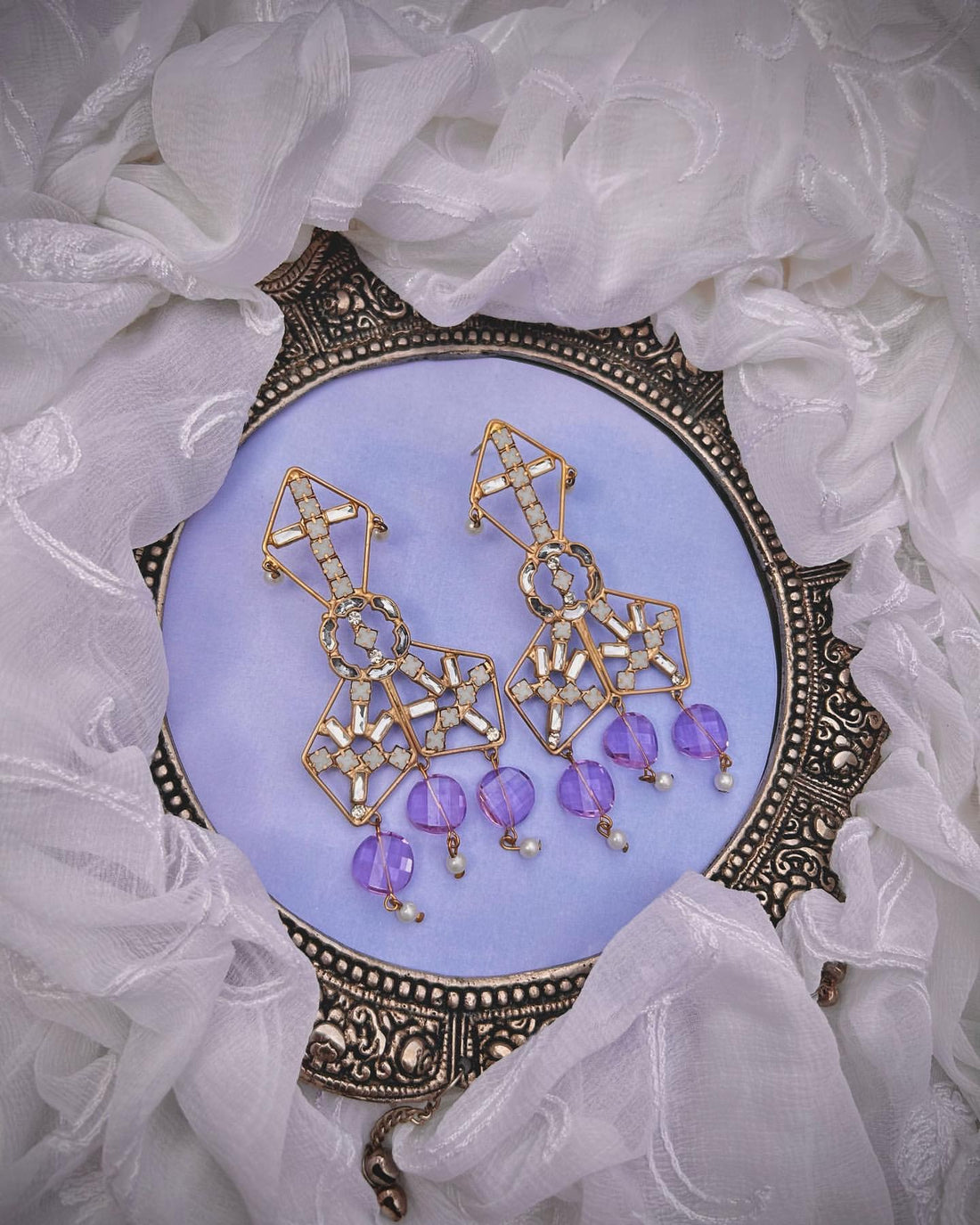 Purple Bliss Earring