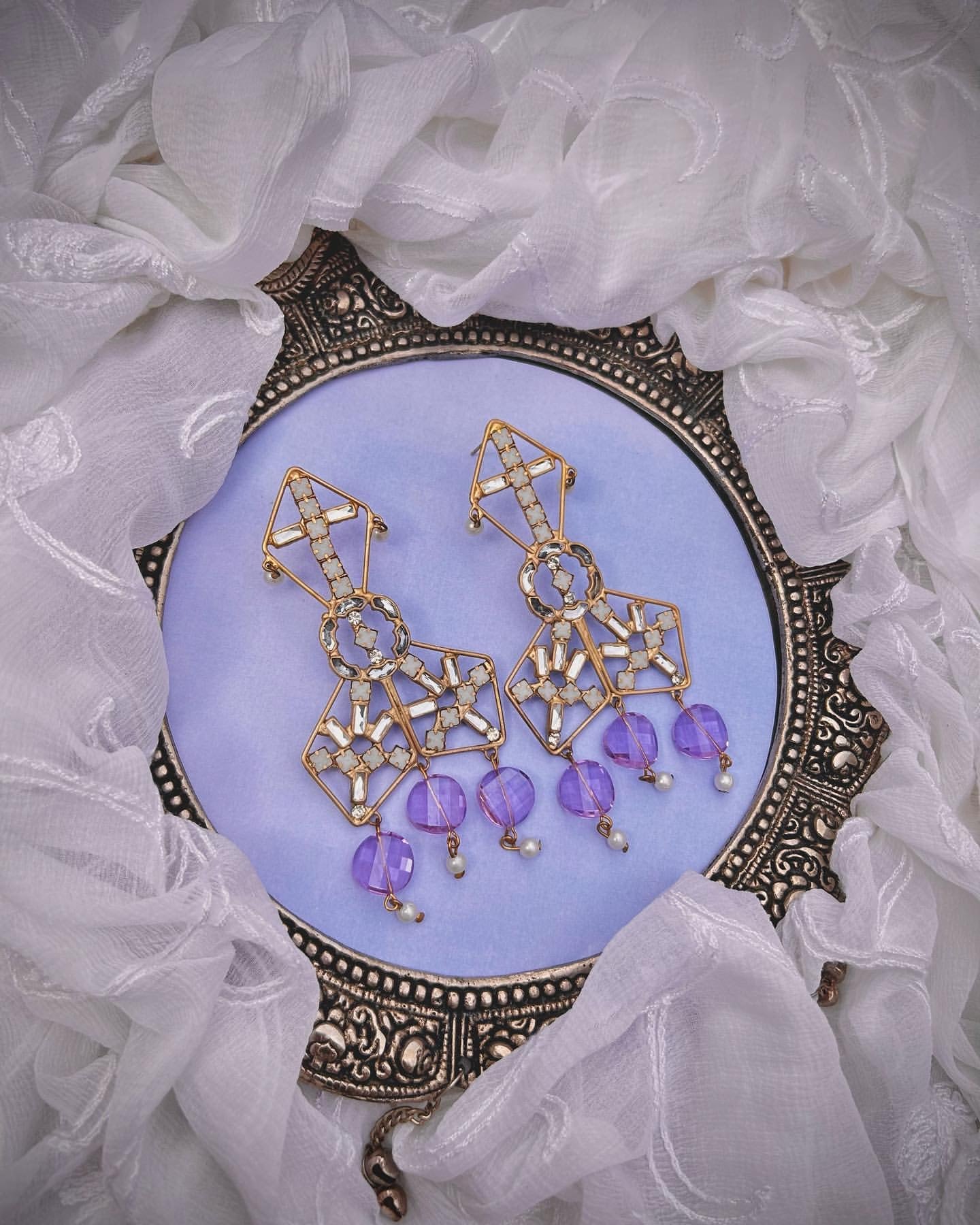 Purple Bliss Earring