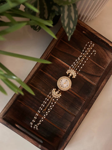 Pearl Kundan Watch